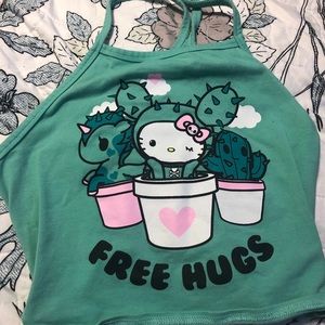 Tokidoki x hello kitty hug halter top Small
